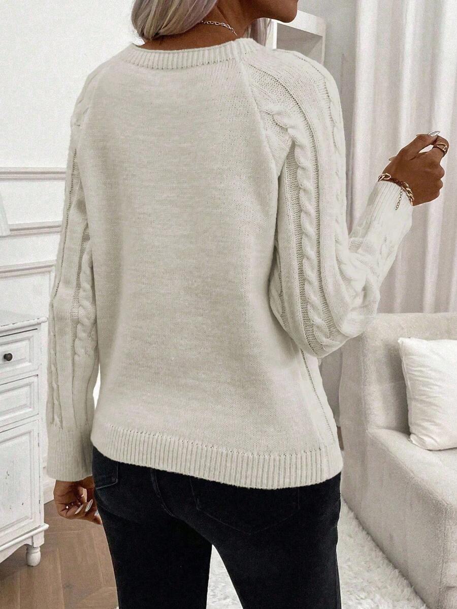 Ivory™ – Button Jumper for Effortless Everyday Elegance