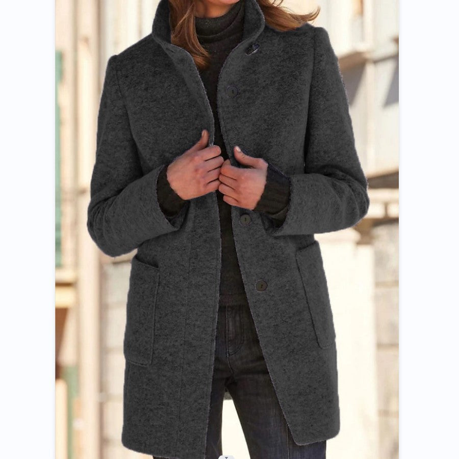 Raina™ – Cozy Mid-Length Everyday Coat