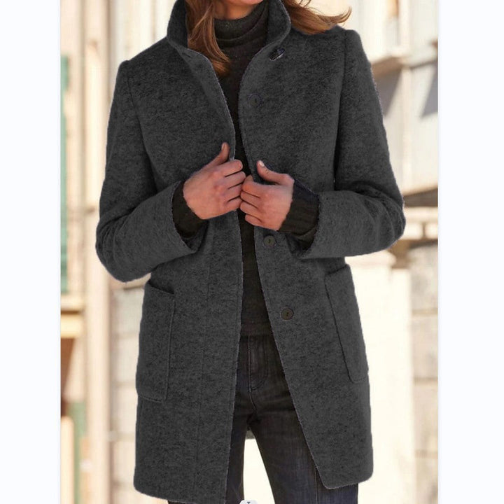 Raina™ – Cozy Mid-Length Everyday Coat