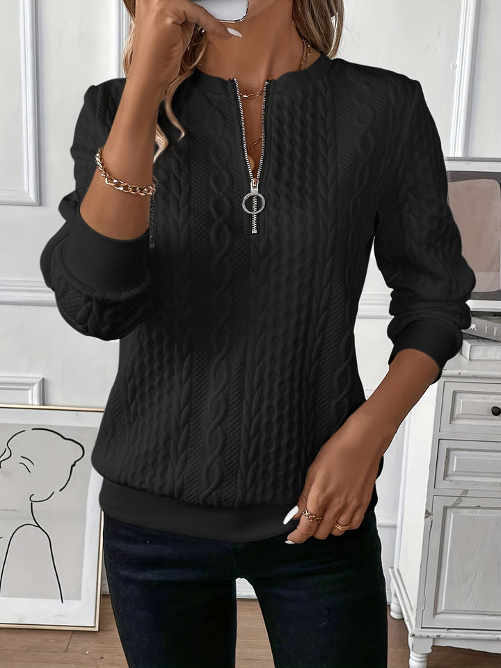Charleigh™ – Sweater with Zip for Effortless Chic Comfort