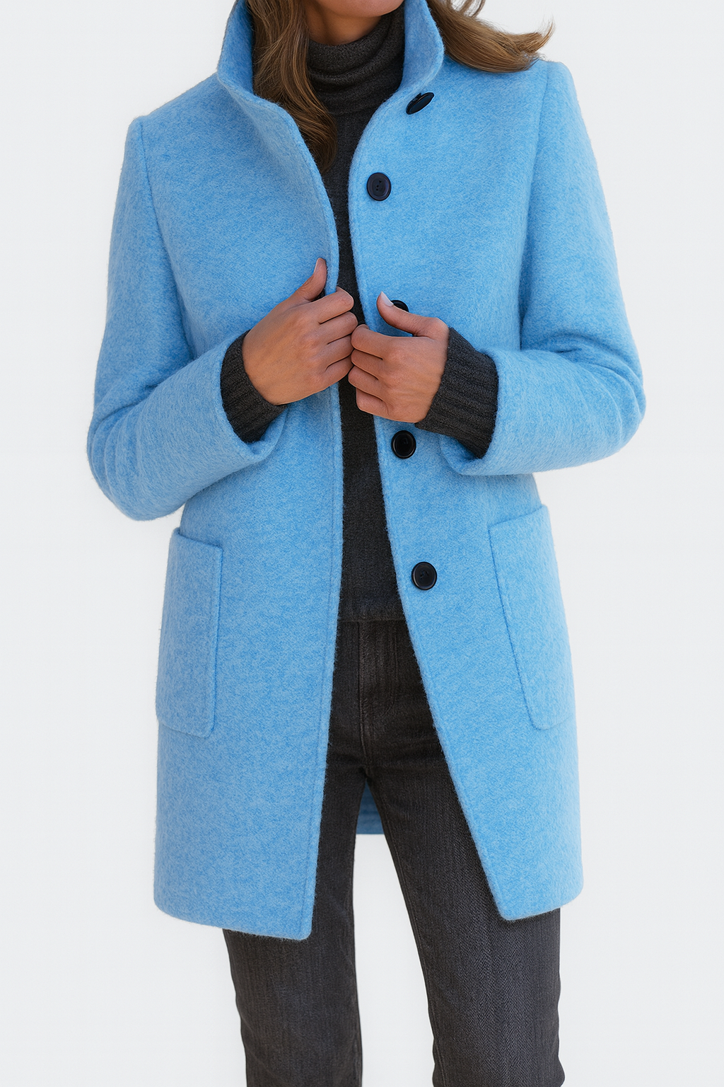 Ella Carter | Ladies Coat with High Collar