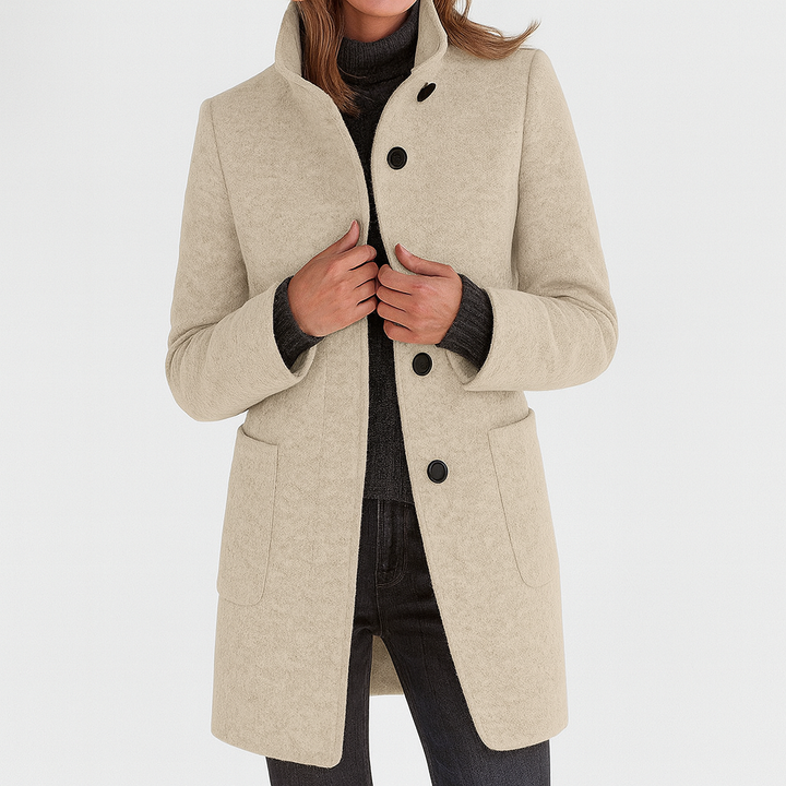 Ella Carter | Ladies Coat with High Collar
