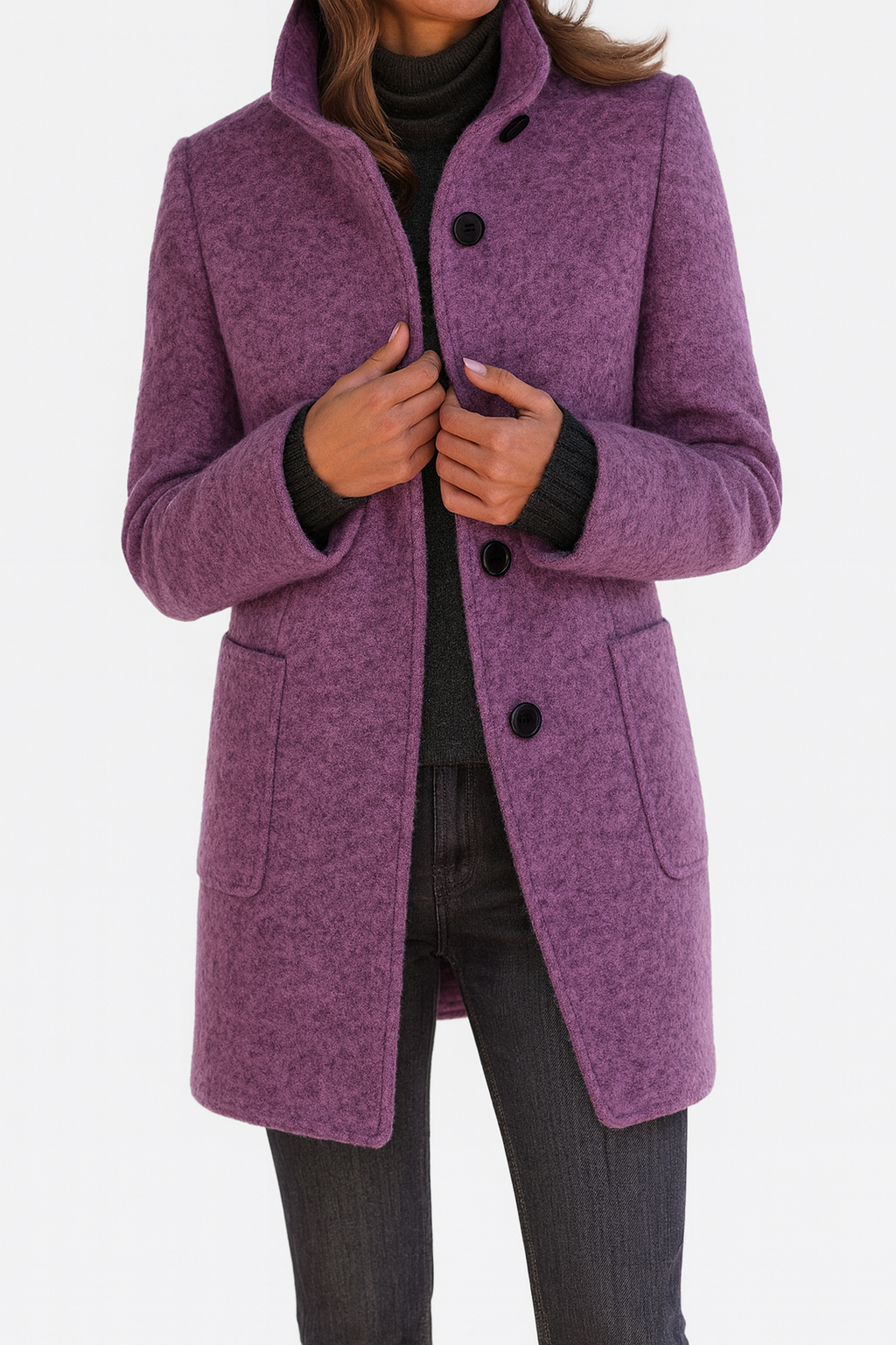 Ella Carter | Ladies Coat with High Collar