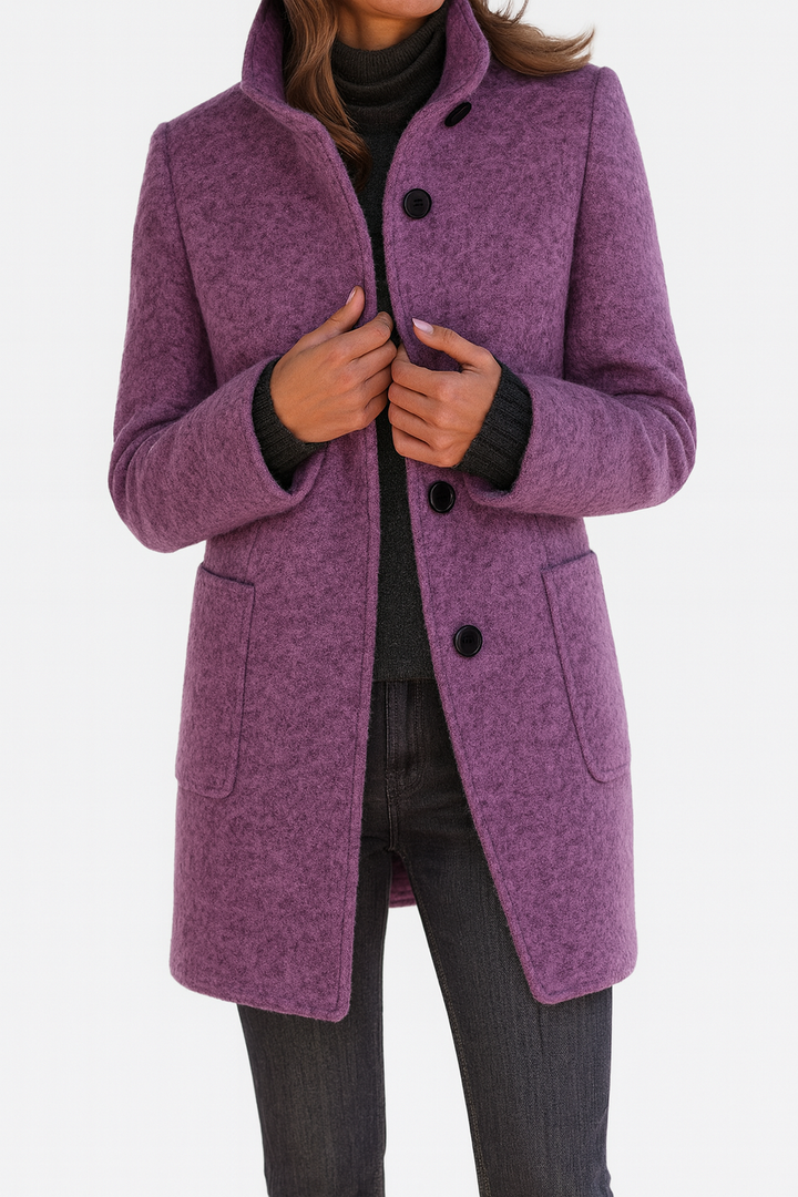 Ella Carter | Ladies Coat with High Collar