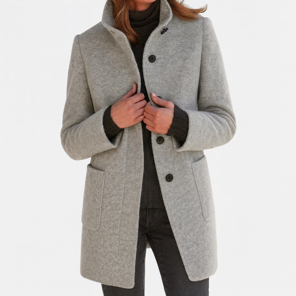 Ella Carter | Ladies Coat with High Collar