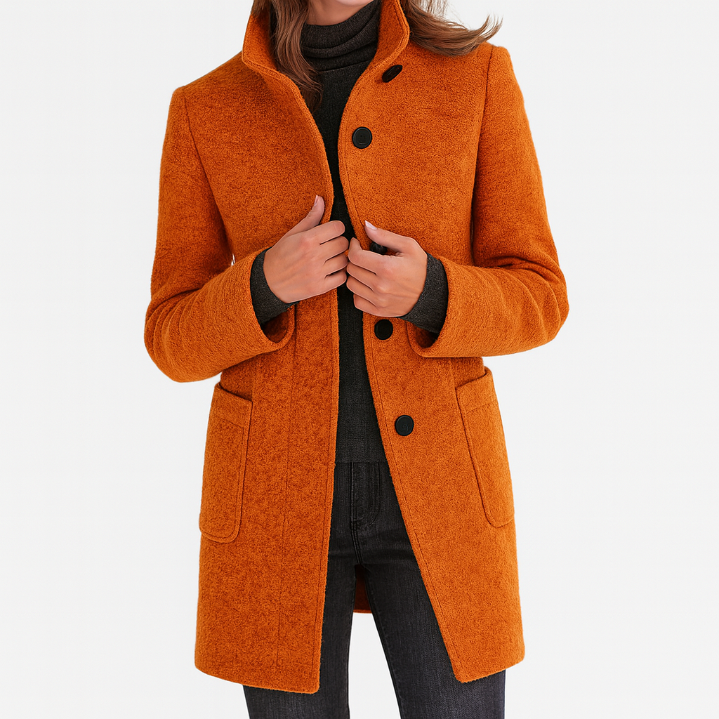 Ella Carter | Ladies Coat with High Collar