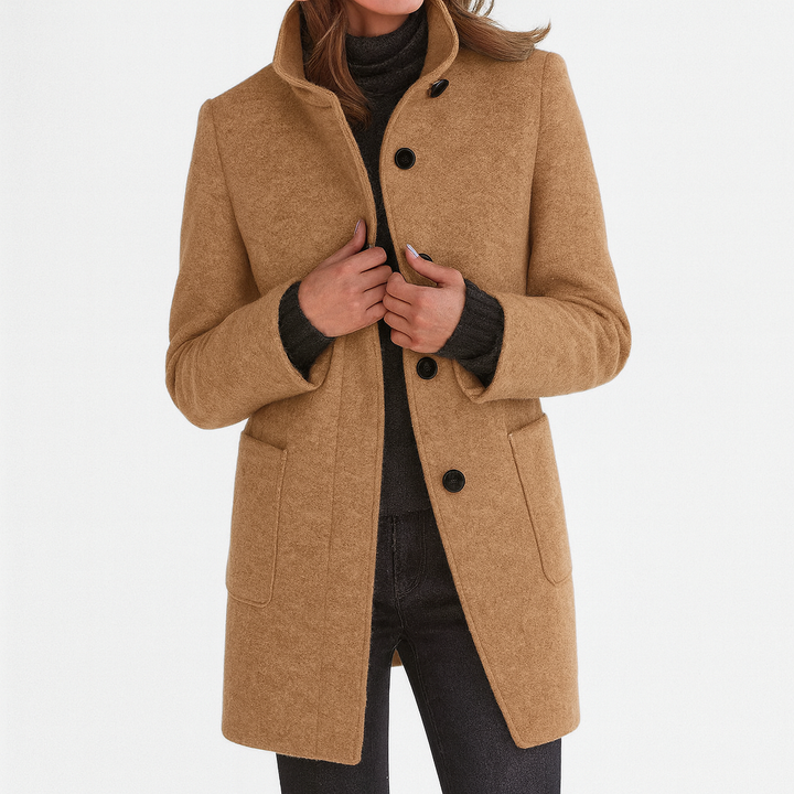 Ella Carter | Ladies Coat with High Collar