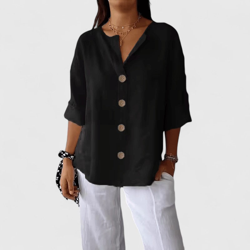 Katherine™ Elegant Everyday Blouse – Breathable Comfort for Canadian Summers