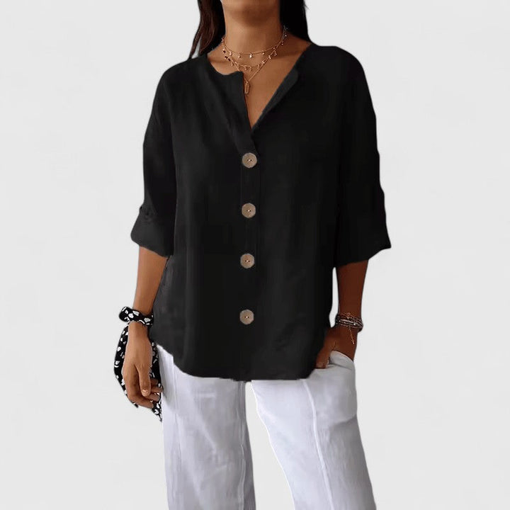 Katherine™ Elegant Everyday Blouse – Breathable Comfort for Canadian Summers