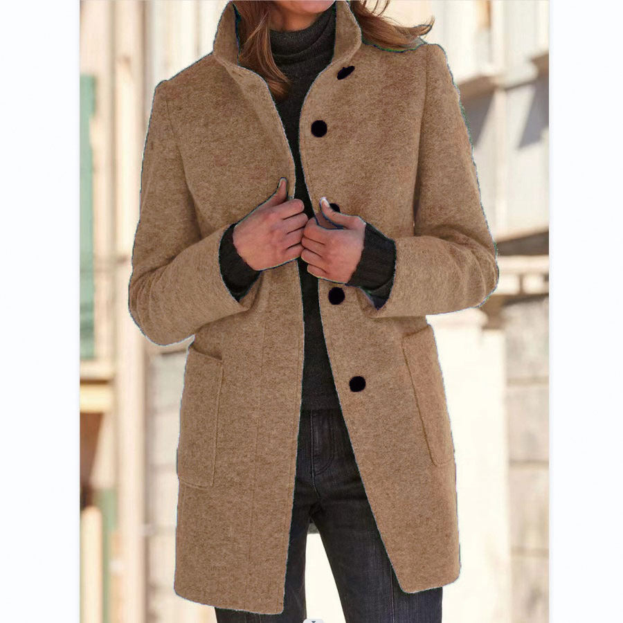 Raina™ – Cozy Mid-Length Everyday Coat
